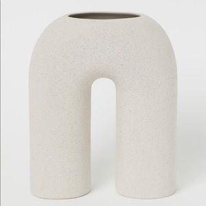 H&M Ceramic Arch Vase, Rounded Vase